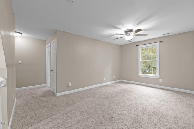 5600 Thornburg Dr, Wake Forest, NC 27587 - carpeted spare room featuring ceiling fan and baseboards