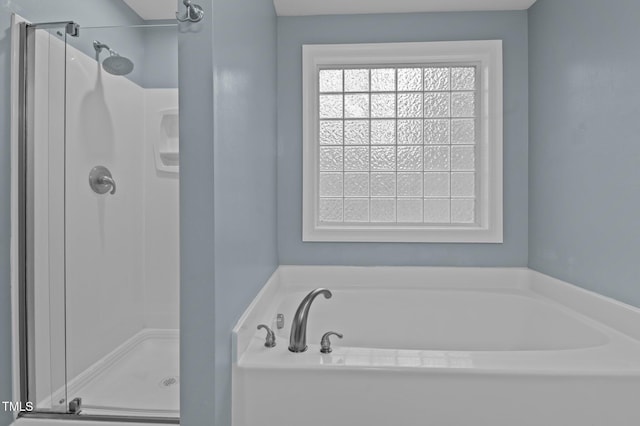5600 Thornburg Dr, Wake Forest, NC 27587 - bathroom featuring a shower stall and a bath