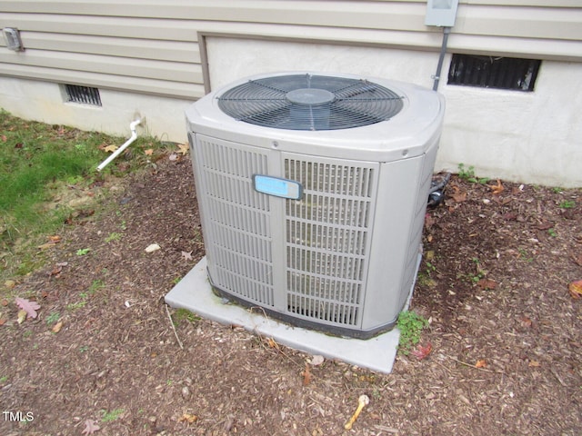 exterior details with central AC unit