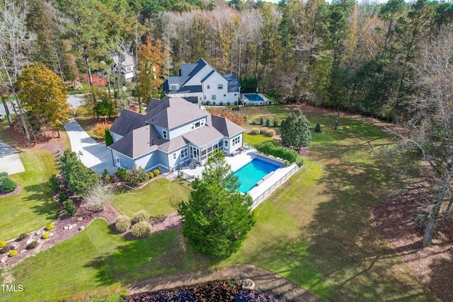 birds eye view of property