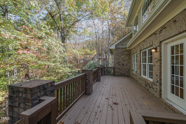 view of wooden terrace