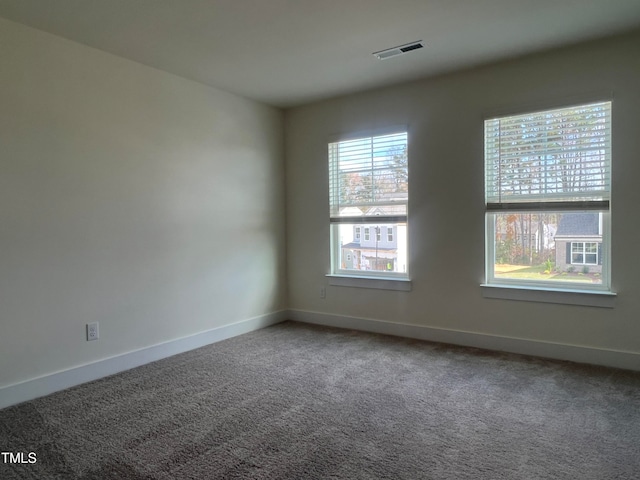 view of carpeted empty room