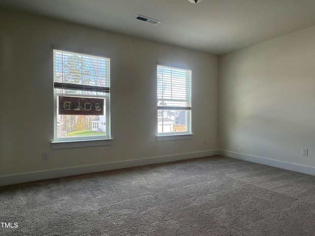 view of carpeted empty room