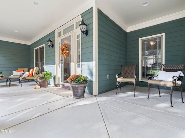 view of patio with covered porch