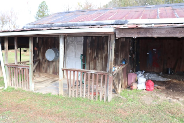 view of stable