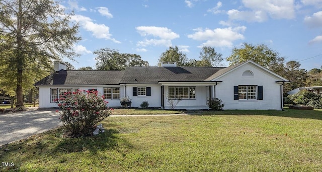 203 W Stewart St, Coats, NC 27521 - single story home with a chimney and a front yard