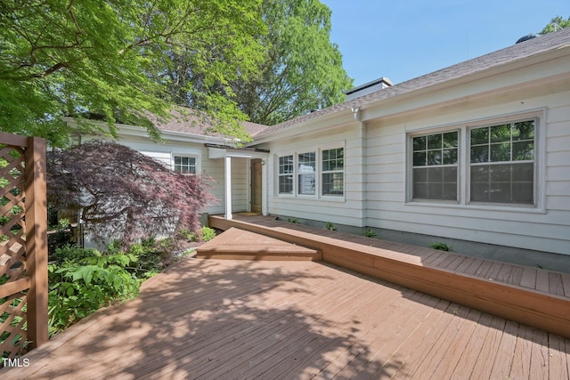 1316 Glenwood Ave, Raleigh, NC 27605 - view of wooden deck