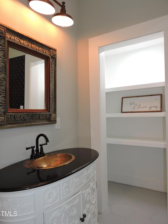 bathroom with vanity