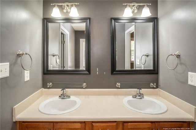 bathroom with vanity