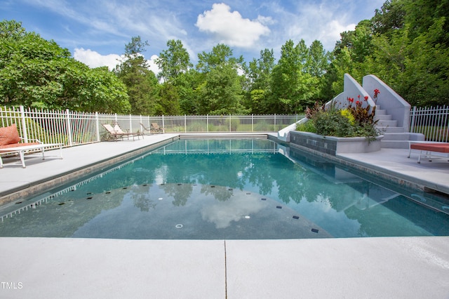 view of pool with a patio