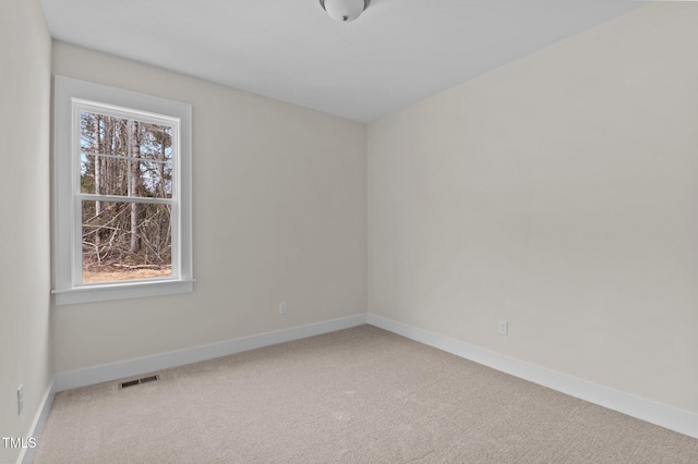 view of carpeted empty room