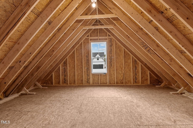 view of attic