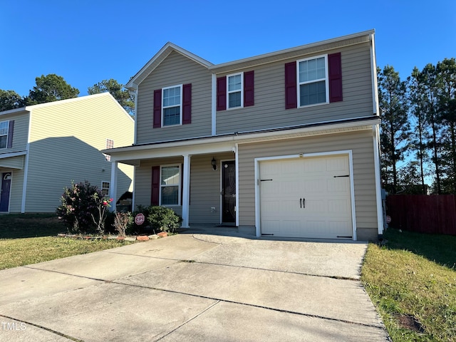 front facade featuring a garage