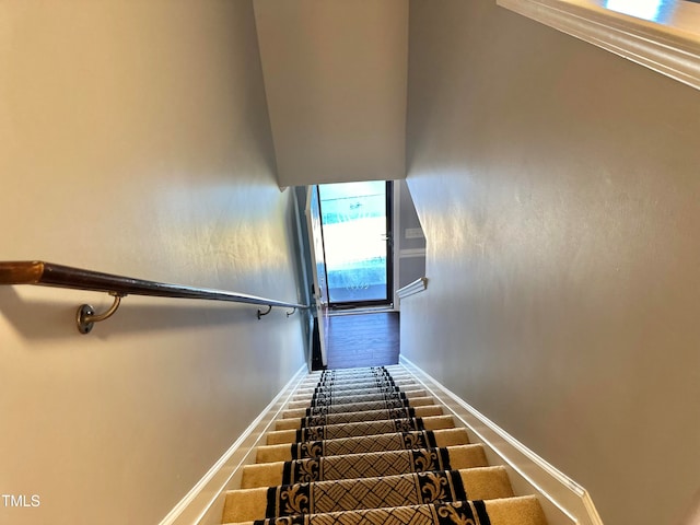 view of stairs