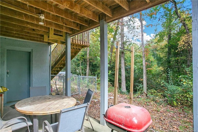 view of sunroom / solarium