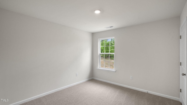 view of carpeted empty room