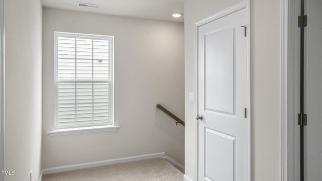 interior space with light carpet