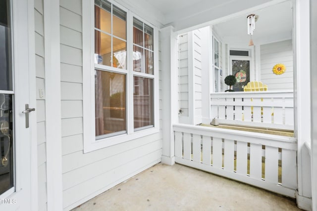 balcony with covered porch