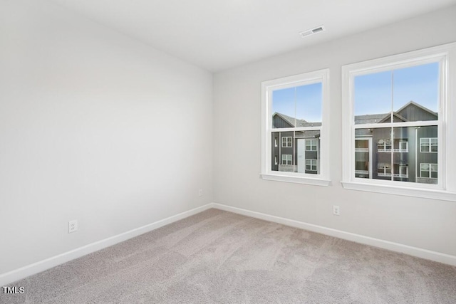 view of carpeted empty room