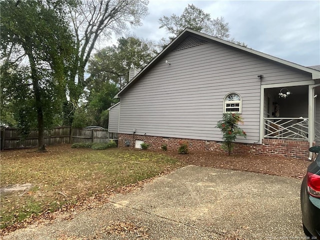 view of side of property