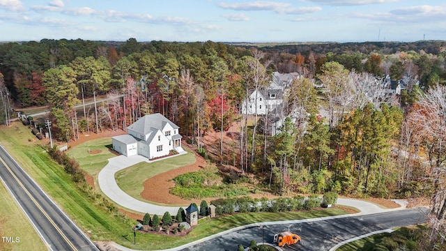 2105 Gentry Rd, Wake Forest, NC 27587 - view from above of property with a forest