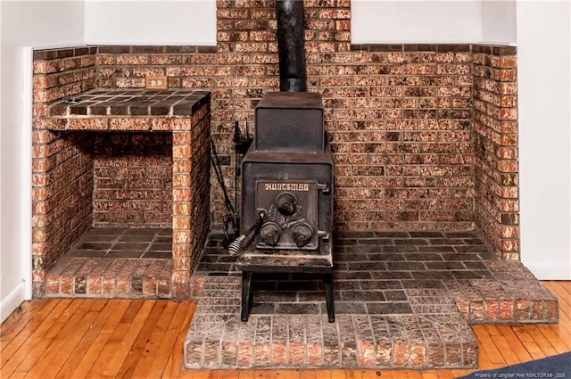 interior details featuring wood-type flooring