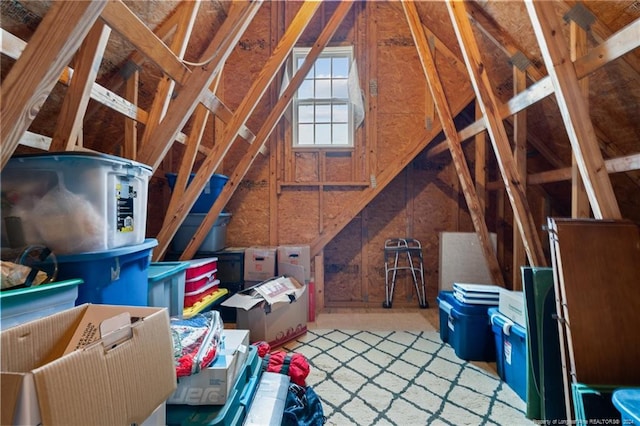 view of attic