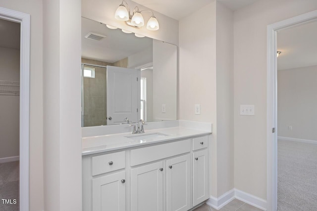 bathroom with vanity