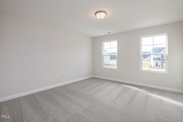 unfurnished room with carpet flooring