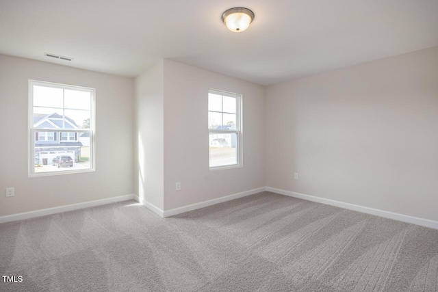 view of carpeted empty room