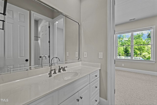 bathroom featuring vanity