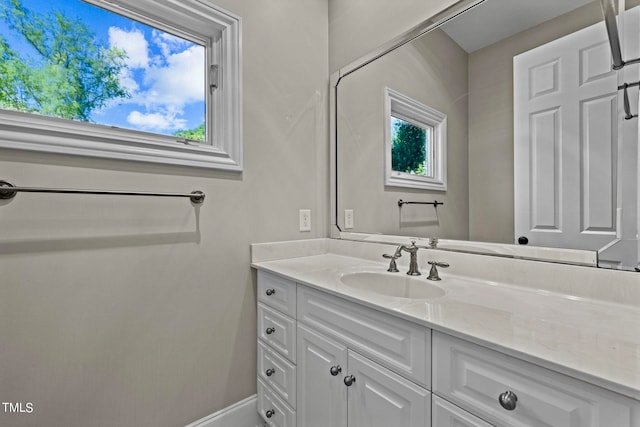 bathroom featuring vanity