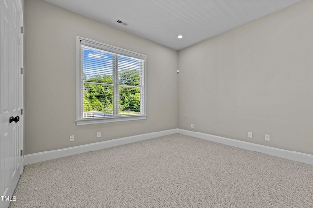 view of carpeted empty room