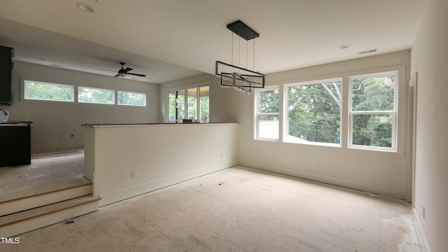 286 W Beech Slope Ct, Chapel Hill, NC 27517 - spare room featuring ceiling fan