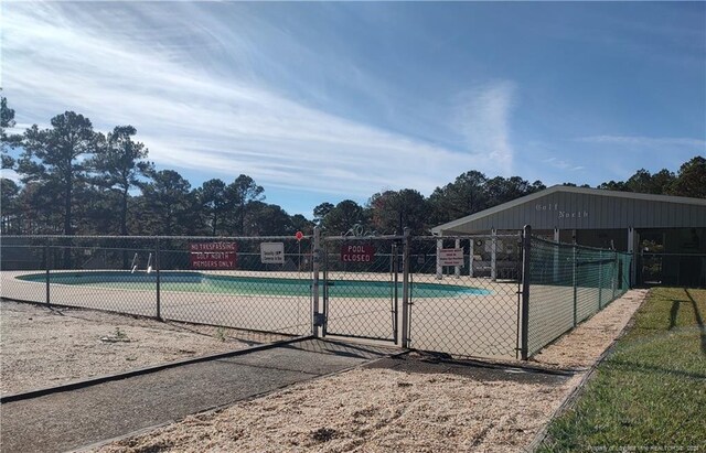 view of pool