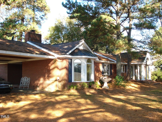 view of back of property