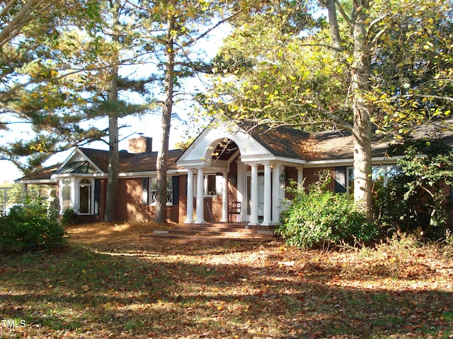 view of front of home