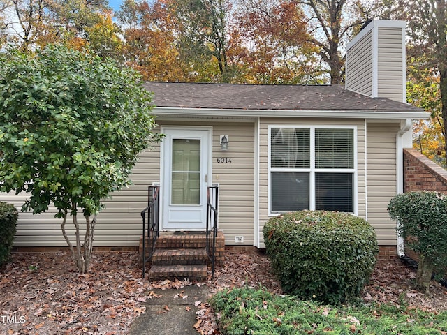 view of front of home