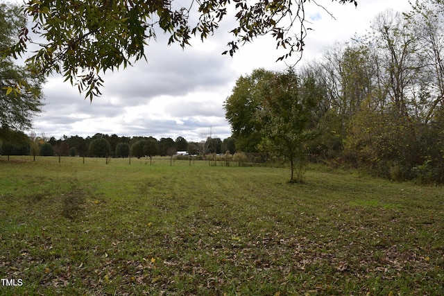 view of landscape featuring a rural view