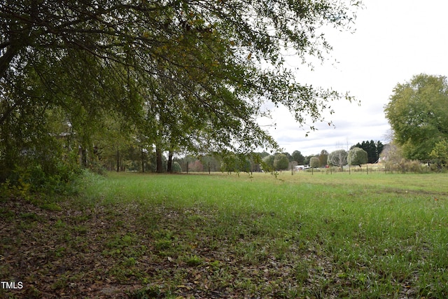 view of yard featuring a rural view