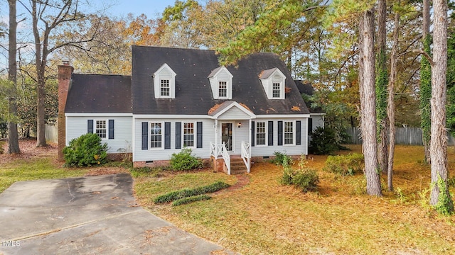 view of cape cod house