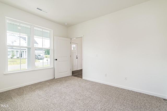 view of carpeted empty room