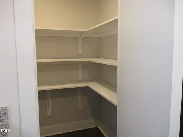 view of pantry