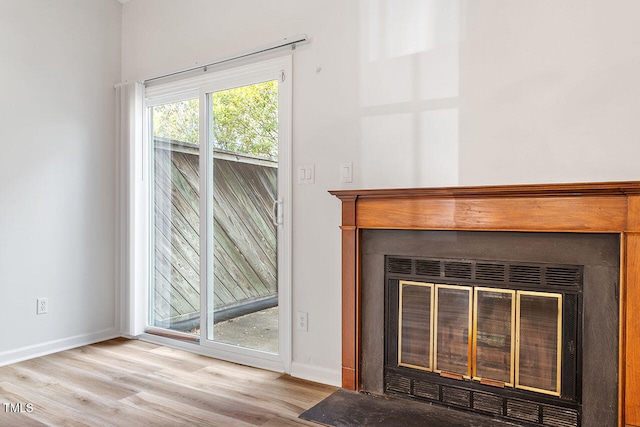 room details with hardwood / wood-style floors