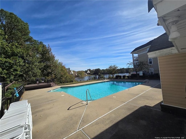 view of pool with a patio