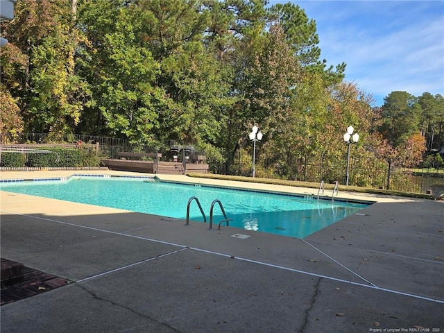 view of pool with a patio