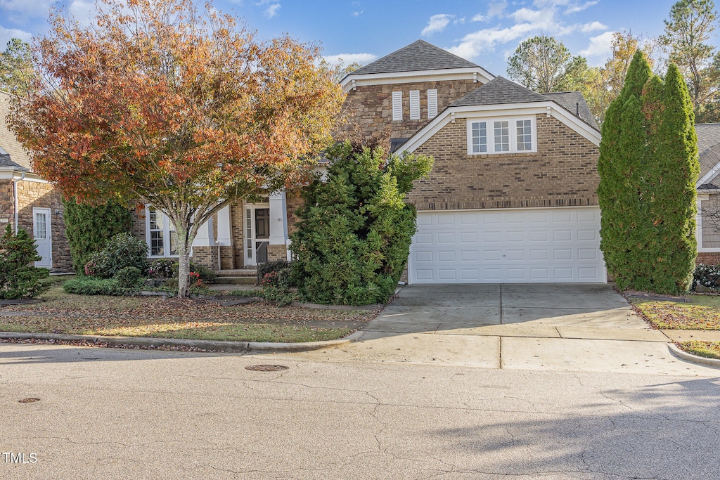 view of front of house featuring a garage