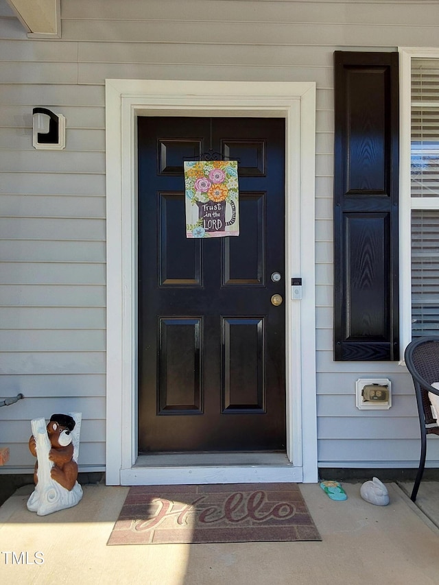 view of entrance to property