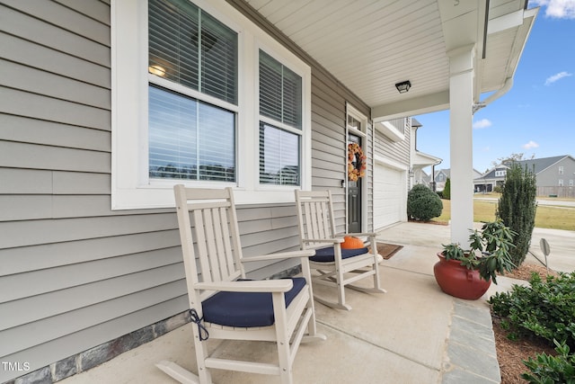 view of patio with covered porch