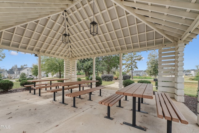 view of home's community featuring a gazebo